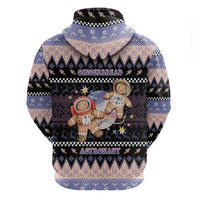 Astronaut Christmas Hoodie Gingerbread In Space - Wonder Print Shop