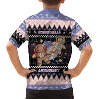 Astronaut Christmas Kid Hawaiian Shirt Gingerbread In Space - Wonder Print Shop