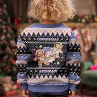Astronaut Christmas Kid Ugly Christmas Sweater Gingerbread In Space - Wonder Print Shop