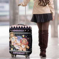 Astronaut Christmas Luggage Cover Gingerbread In Space - Wonder Print Shop
