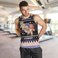 Astronaut Christmas Men Tank Top Gingerbread In Space - Wonder Print Shop