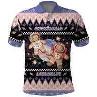 Astronaut Christmas Polo Shirt Gingerbread In Space - Wonder Print Shop