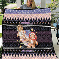 Astronaut Christmas Quilt Gingerbread In Space - Wonder Print Shop