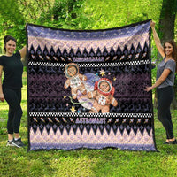 Astronaut Christmas Quilt Gingerbread In Space - Wonder Print Shop