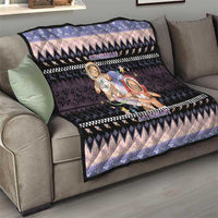 Astronaut Christmas Quilt Gingerbread In Space - Wonder Print Shop