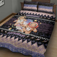 Astronaut Christmas Quilt Bed Set Gingerbread In Space - Wonder Print Shop