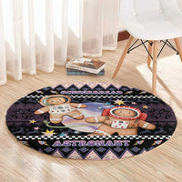 Astronaut Christmas Round Carpet Gingerbread In Space - Wonder Print Shop