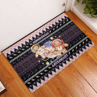 Astronaut Christmas Rubber Doormat Gingerbread In Space - Wonder Print Shop