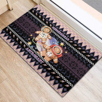 Astronaut Christmas Rubber Doormat Gingerbread In Space - Wonder Print Shop