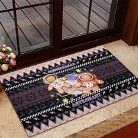 Astronaut Christmas Rubber Doormat Gingerbread In Space - Wonder Print Shop