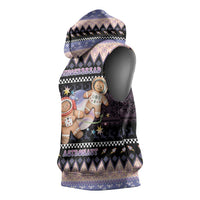 Astronaut Christmas Sleeveless Hoodie Gingerbread In Space - Wonder Print Shop