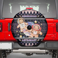 Astronaut Christmas Spare Tire Cover Gingerbread In Space - Wonder Print Shop