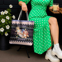 Astronaut Christmas Tote Bag Gingerbread In Space - Wonder Print Shop