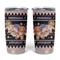 Astronaut Christmas Tumbler Cup Gingerbread In Space - Wonder Print Shop