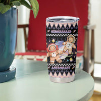 Astronaut Christmas Tumbler Cup Gingerbread In Space - Wonder Print Shop