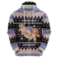 Astronaut Christmas Zip Hoodie Gingerbread In Space - Wonder Print Shop