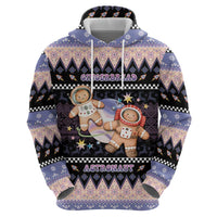 Astronaut Christmas Zip Hoodie Gingerbread In Space - Wonder Print Shop