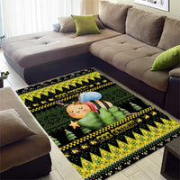 Bee Christmas Area Rug Cute Bumblebee - Wonder Print Shop
