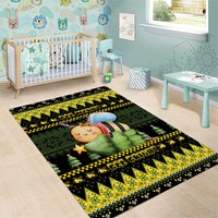 Bee Christmas Area Rug Cute Bumblebee - Wonder Print Shop