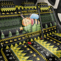 Bee Christmas Back Car Seat Cover Cute Bumblebee - Wonder Print Shop