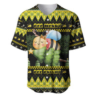 Bee Christmas Baseball Jersey Cute Bumblebee - Wonder Print Shop