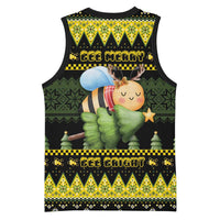 Bee Christmas Basketball Jersey Cute Bumblebee - Wonder Print Shop