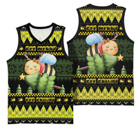 Bee Christmas Basketball Jersey Cute Bumblebee - Wonder Print Shop