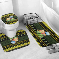 Bee Christmas Bathroom Set Cute Bumblebee - Wonder Print Shop
