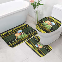 Bee Christmas Bathroom Set Cute Bumblebee - Wonder Print Shop