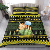 Bee Christmas Bedding Set Cute Bumblebee - Wonder Print Shop