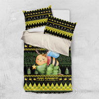 Bee Christmas Bedding Set Cute Bumblebee - Wonder Print Shop