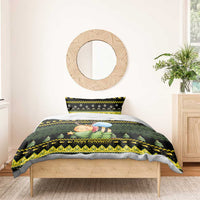 Bee Christmas Bedding Set Cute Bumblebee - Wonder Print Shop