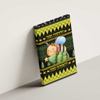 Bee Christmas Canvas Wall Art Cute Bumblebee - Wonder Print Shop
