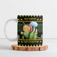 Bee Christmas Ceramic Mug Cute Bumblebee - Wonder Print Shop