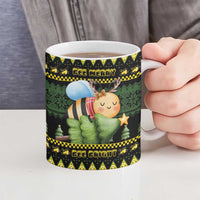 Bee Christmas Ceramic Mug Cute Bumblebee - Wonder Print Shop
