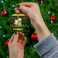 Bee Christmas Ceramic Ornament Cute Bumblebee - Wonder Print Shop