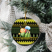 Bee Christmas Ceramic Ornament Cute Bumblebee - Wonder Print Shop