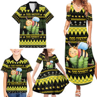 Bee Christmas Family Matching Summer Maxi Dress and Hawaiian Shirt Cute Bumblebee - Wonder Print Shop