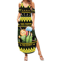 Bee Christmas Family Matching Summer Maxi Dress and Hawaiian Shirt Cute Bumblebee - Wonder Print Shop