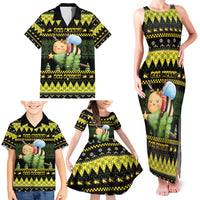 Bee Christmas Family Matching Tank Maxi Dress and Hawaiian Shirt Cute Bumblebee - Wonder Print Shop