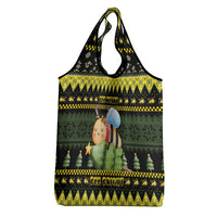 Bee Christmas Grocery Bag Cute Bumblebee - Wonder Print Shop
