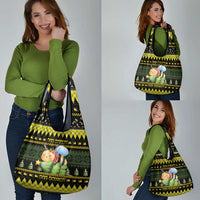 Bee Christmas Grocery Bag Cute Bumblebee - Wonder Print Shop