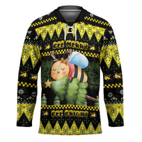 Bee Christmas Hockey Jersey Cute Bumblebee - Wonder Print Shop