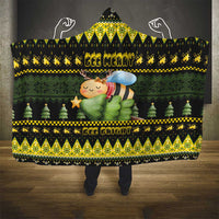 Bee Christmas Hooded Blanket Cute Bumblebee - Wonder Print Shop