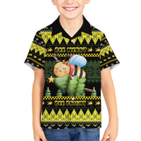 Bee Christmas Kid Hawaiian Shirt Cute Bumblebee - Wonder Print Shop