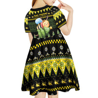 Bee Christmas Kid Short Sleeve Dress Cute Bumblebee - Wonder Print Shop