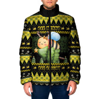 Bee Christmas Padded Jacket Cute Bumblebee - Wonder Print Shop