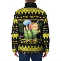 Bee Christmas Padded Jacket Cute Bumblebee - Wonder Print Shop