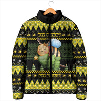 Bee Christmas Padded Jacket Cute Bumblebee - Wonder Print Shop