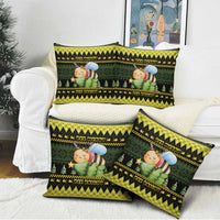 Bee Christmas Pillow Cover Cute Bumblebee - Wonder Print Shop
